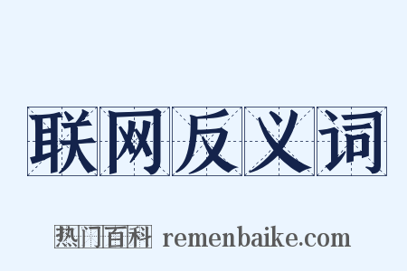 联网反义词是什么意思的图片